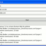 TwitterBackup 2.6 po završenom poslu