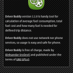 Driver Buddy 1.1.0: About Driver Buddy 1.1.0: About
