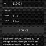 Driver Buddy 1.1.0: Average consumption: Mileage counter Driver Buddy 1.1.0: Average consumption: Mileage counter
