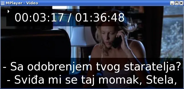 MPlayer + Sans Serif
