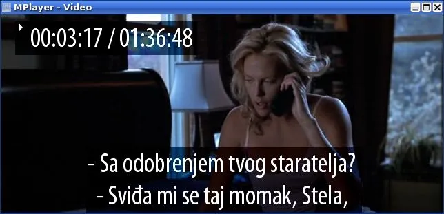 MPlayer + Myriad Pro Cond