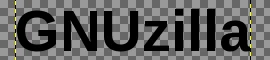 GIMP: GNUzilla текст