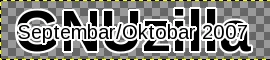 GIMP: преклопљени текстуални слојеви