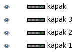 GIMP: распоред слојева „kapak” за анимацију ока GNUzilla маскоте