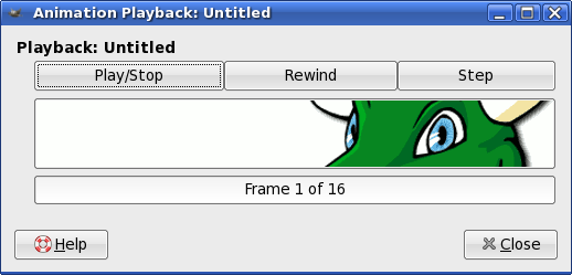 GIMP: Animation Playback