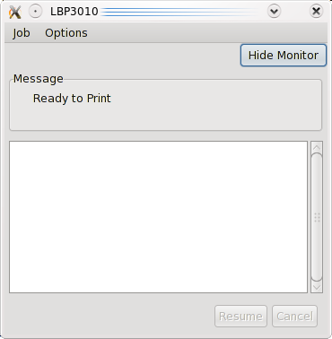 CAPT Status GUI монитор, Fedora 10