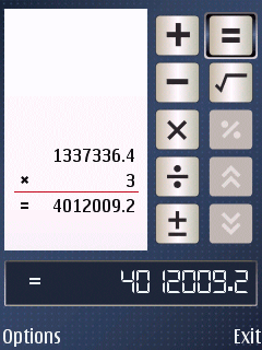 Series 60 калкулатор