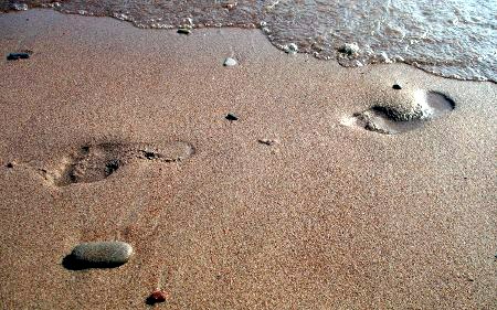 Трагови у песку